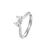 Anillo de Lazo de Lujo Ligero Personalidad Femenina Dulce Temperamento Princesa Escapista Celebridad de Internet Transmisión en Vivo Apertura Anillo Ajustable