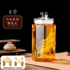 Garrafas de Vidro para Infusão de Álcool, Frascos de Vidro de Ginseng de Alta Qualidade para Vinho Medicinal, Garrafas de Bebida Vazias, Recipientes de Vinho Selados com Torneira