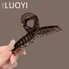 Novo Presilha de Garra de Alta Qualidade 2025 para Mulheres, Presilha Grande de Tubarão para a Parte de Trás da Cabeça, Elegante Presilha de Cabelo com Strass, Grampo de Cabelo, Acessório de Cabelo