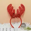 Diademas y Pasadores Decorativos Navideños Transfronterizos Temática de Muñeco de Nieve Navideño con Astas Diademas con Astas Disfraces Festivos Infantiles Diademas con Astas