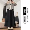 Culottes color arroz integral estilo Yamamoto para mujer, nueva colección primavera 2026, de cintura alta, adelgazantes, de corte holgado y relajado, pantalones de pierna ancha suaves y cómodos