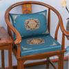 Cojín de sofá de palisandro engrosado cojín de silla silla de comedor china muebles de madera maciza silla redonda cojín de silla Taishi cojín de silla de té