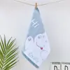 Toalla Cuadrada de Algodón Puro Fabricante 100% Algodón Venta Directa al Por Mayor Toalla para Saliva de Bebé Toalla de Mano con Dibujos Suave Absorbente No Suelta Pelusa