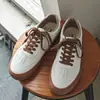 Zapatos de Lona con Bloques de Color Otoño 2025 para Hombre Zapatillas de Caña Baja de Moda Flor de Anacardo Zapatos Retro de Pareja Pato Mandarín Venta al por Mayor