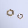 Tuercas hexagonales de latón de stock de fábrica, tuercas hexagonales finas, tuercas planas tuercas hexagonales finas