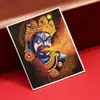 Dzambala Negro pintado tibetano pintura Thangka pintada a mano lienzo central impresión microchorro Thangka cultural y creativo Zakiralam al por mayor