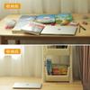 Estante de almacenamiento de escritorio popular, estante de almacenamiento de mesa multicapa para el hogar, estante de almacenamiento con carrito para dormitorio, sala de estar, estantería móvil