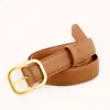 Otoño e Invierno Nuevo Cinturón de Mujer Cuero Decorativo Simple Versátil Hebilla de Pin con Cinturón de Jeans Moda para Mujer Fábrica en stock