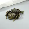Pendente Criativo de Aranha em Liga de Metal Retrô Acessórios para Joias DIY Pingente de Colar Criativo Pingente em Forma de Estrela de Bronze Antigo