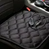 Cojín Calefactable para Asiento de Coche 12V 24V Calentado por Encendedor de Cigarrillos del Coche Cojín Eléctrico Calefactable para Asiento Cojín para Trasero USB Calefacción