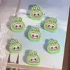 Desenho Animado Fofo Labubu Argila Macia Furo Reto Contas Soltas DIY Corrente para Celular Chaveiro Corrente para Bolsa Acessórios de Joias