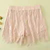 Liquidação S019 Algodão Anti-Exposição Renda Cílios Base Shorts de Segurança Shorts Respiráveis para Mulheres Podem Ser Usados como Roupa Externa