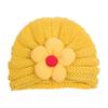 Gorro de Punto Floral Cálido para Bebé Estilo Nuevo de Invierno Europeo y Americano, Gorro de Lana Lindo Multicolor para Niños, Gorro para Niñas