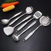 Acero inoxidable no magnético en forma de S utensilios de cocina cuchara de cocina pala colador grande colador de sopa grueso espátula fabricantes al por mayor