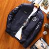 Amazon Otoño Uniforme de Béisbol para Hombre con Cuello Mao Juvenil Estilo Coreano Moderno Traje de Vuelo de la Fuerza Aérea Chaqueta para Hombre Chaqueta para Hombre