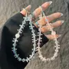 Correa para Teléfono de Cristal de Satélite Super Brillante, Cuerda de Muñeca Lujosa Anti-Pérdida, Correa Versátil para Teléfono, Colgante de Muñeca para Bolso