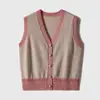Tienda Insignia Dan Nong de Shanghái/Serie Semana de la Moda|Chaleco Cardigan Estilo Francés 100% Lana Traje Estilo Chanel para Mujer