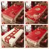Mantel de Mesa para Año Nuevo con Recortes de Papel de Flores Nacionales, a Prueba de Aceite e Impermeable, Nuevo Modelo 2026, Año del Caballo, Arreglo Decorativo Festivo Rojo Estilo Chino