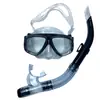 Máscara de Mergulho Profissional à Prova d'Água com Armação Grande e Conjunto de Snorkel Semi-Seco para Adolescentes Equipamento de Conjunto de Duas Peças