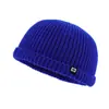 Chapéu de Lã Tricotado Quente Pulôver Outono e Inverno Etiqueta Bordada Chapéu Versátil Moda Chapéu Hip-Hop Bolsa de Proteção para Orelhas Chapéu Pele de Melão