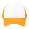 Gorra de malla de esponja logo personalizado gorra de béisbol color block comercio exterior transfronterizo visera protección solar gorra publicitaria impresión personalizada venta al por mayor