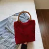 2025 Nueva Moda Gran Capacidad Portátil para Viajes Cotidianos Bolso Rojo Gran Capacidad para Mujer Estilo Chino Bolso de Boda Bolso Tote