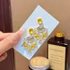 Brincos de Gota de Zircônia Luxuosos e Resistentes para Mulheres, Brincos com Design de Nicho Modernos e de Alta Qualidade, Acessórios de Orelha de Moda de Luxo Leve