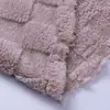 Veludo pelúcia jacquard dupla face, tecido de veludo pelúcia poliéster para pijamas quentes e roupas de casa de outono e inverno
