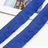 Renda de Franja de Poliéster Xcolorida de 2,5 cm para Brincos, Roupas, Decoração de Almofadas, Acessórios de Renda com Borla
