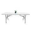 Mesa dobrável moldada por sopro Atacado transfronteiriço Mesa dobrável para exterior para uso em barracas Mesa longa dobrável portátil para exterior