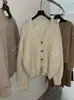 [Recomendación Destacada] Yuran 26 Nueva Colección Primavera Temprana Chaqueta Cardigan de Punto Cálido Cepillado con Lana de Alpaca Suri de Peso Pesado