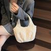 Bolsa de Palha Tecida à Mão para Mulheres Grande Capacidade 2025 Nova Bolsa de Ombro Axilar de Verão Estilo Resort Beira-Mar Bolsa de Praia