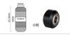 Accesorios para Impresora 3D Polea Fija Pom Rueda Grande con Rodamiento Rueda Pasiva Rueda Loca Rueda en V Máquina de Grabado Rueda con Rodamiento