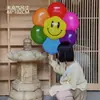 Globo Blanco Grande de Margarita y Girasol Estilo Ins para Picnic de Primavera al Aire Libre, Petición de Deseos y Accesorios para Fotos