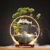 Água Corrente Gera Riqueza Ornamento para Sala de Estar Cerâmica Água Circulante Feng Shui Escritório Armário de Vinho Entrada Presentes de Inauguração