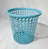 Cubo de basura de plástico grande para el hogar con perforaciones grandes, papelera, cubo de basura engrosado para baño