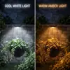 Luz para maceta de jardín alimentada por energía solar que se enciende automáticamente por la noche, a prueba de lluvia, para decoración de jardín de villa, decoración de césped, luz colgante
