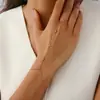 Pulsera Minimalista Europea y Americana con Incrustaciones de Pedrería y Cadena Fina Apilable, Pulsera de Muñeca con Cadena de Hueso de Serpiente de Metal Estilo Cool