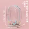 Bolsa para Bebé de 15 cm Muñeco de Algodón Bolsa para Dolor Muñeca Hecha a Mano de Moda Bolsa para Salir con Muñeco Doble Cremallera Transparente Engrosada Bolsa para Caminar con Bebé