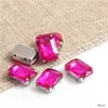 Taladro de Garra Octagonal Rectangular Strass Rectangular Vidrio Rectangular Taladro Cosido a Mano Joyería DIY Ropa Accesorios de Boda Accesorios