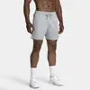 Pantalones cortos deportivos transpirables de secado rápido transfronterizos, elásticos, que absorben la humedad, transpirables, adecuados para tenis, maratón, fitness, pantalones cortos de correr para hombre