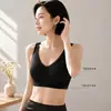 Novo sutiã respirável, sem costura e com suporte para mulheres, sem aro, com design modelador e propriedades anti-queda, projetado para prevenir o suor excessivo.
