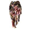 Bufanda Chal de Moda para Mujer Cuadrícula Grande Cálido de Invierno Cuadros Bufanda Grande Manta Bufanda Chal Bufanda Triangular