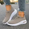 Nuevos Zapatos Deportivos de Running de Moda para Mujer, Estilo Coreano, Tallas Grandes, Zapatos Deportivos, Zapatos Casuales, Zapatos Casuales para Mujer, Parte Superior de Malla Fly-Knit, Transfronterizo