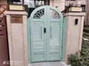 Puerta de Jardín para Patio de Villa Estilo Europeo Puerta de Muro de Villa Puerta de Jardín Casa de Construcción Propia Rural Simple Moderna Puerta de Patio de Apertura Única