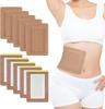 Compresa de Aceite de Ricino con Parche de Aceite de Ricino de Algodón Orgánico para Uso Abdominal, Parche Desechable Autoadhesivo, Parche Delgado a Prueba de Fugas para Perder Peso en el Vientre