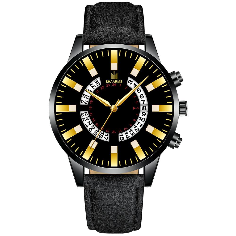 黑色皮带黑壳黑面金针