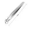 Recortador de Vello Nasal Herramienta para Cortar el Vello de la Nariz para Hombres Cabeza Redonda Acero Inoxidable Manual Pinza Circular para Vello Nasal para Recortar Barba y Depilar el Vello de las Fosas Nasales