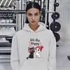 Moletom com Estampa de Gato Desenho Animado Feminino Exportação Transfronteiriça Moletom Solto Temu Wish Amazon One