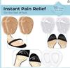 Almofada frontal antiderrapante para a palma do pé palmilha para salto alto almofada de meia medida almofada frontal para a meia palma do pé almofada frontal de GEL espessa almofada anti-dor absorvente de suor respirável